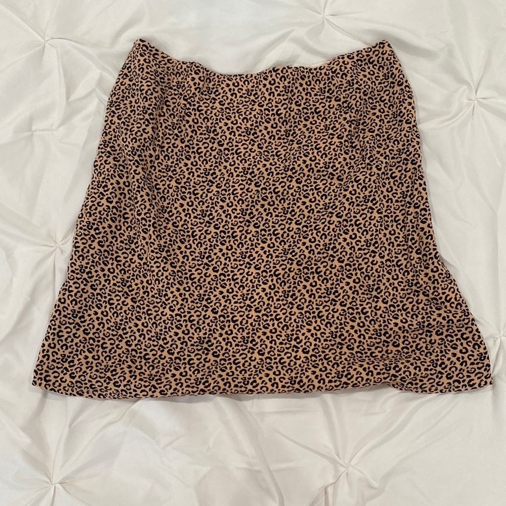 LA Hearts cheetah print mini skirt